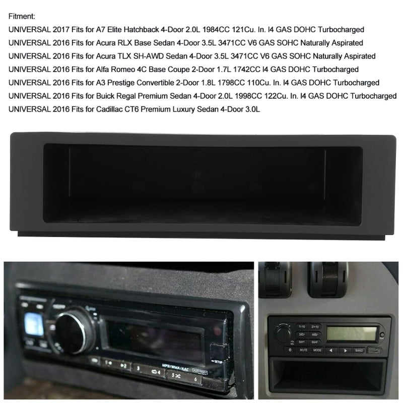 Aramox Car Stereo Storage Box Dashboard Organizer Pocket Universal 1Din Inner Interior Organizer for Select Model Accessories - Image 3